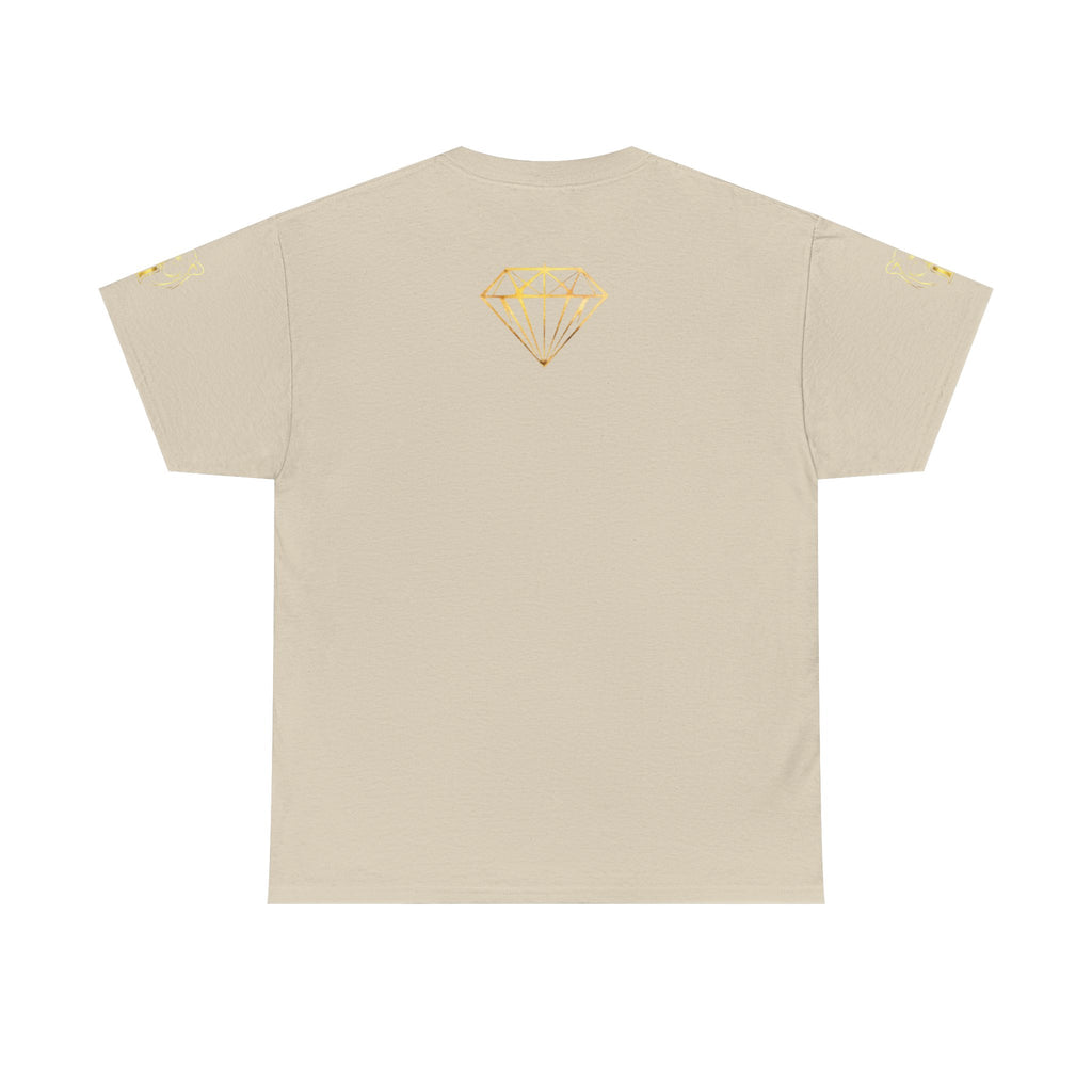Tiger Diamond Tee — Predora Gold Lion Graphic T-Shirt
