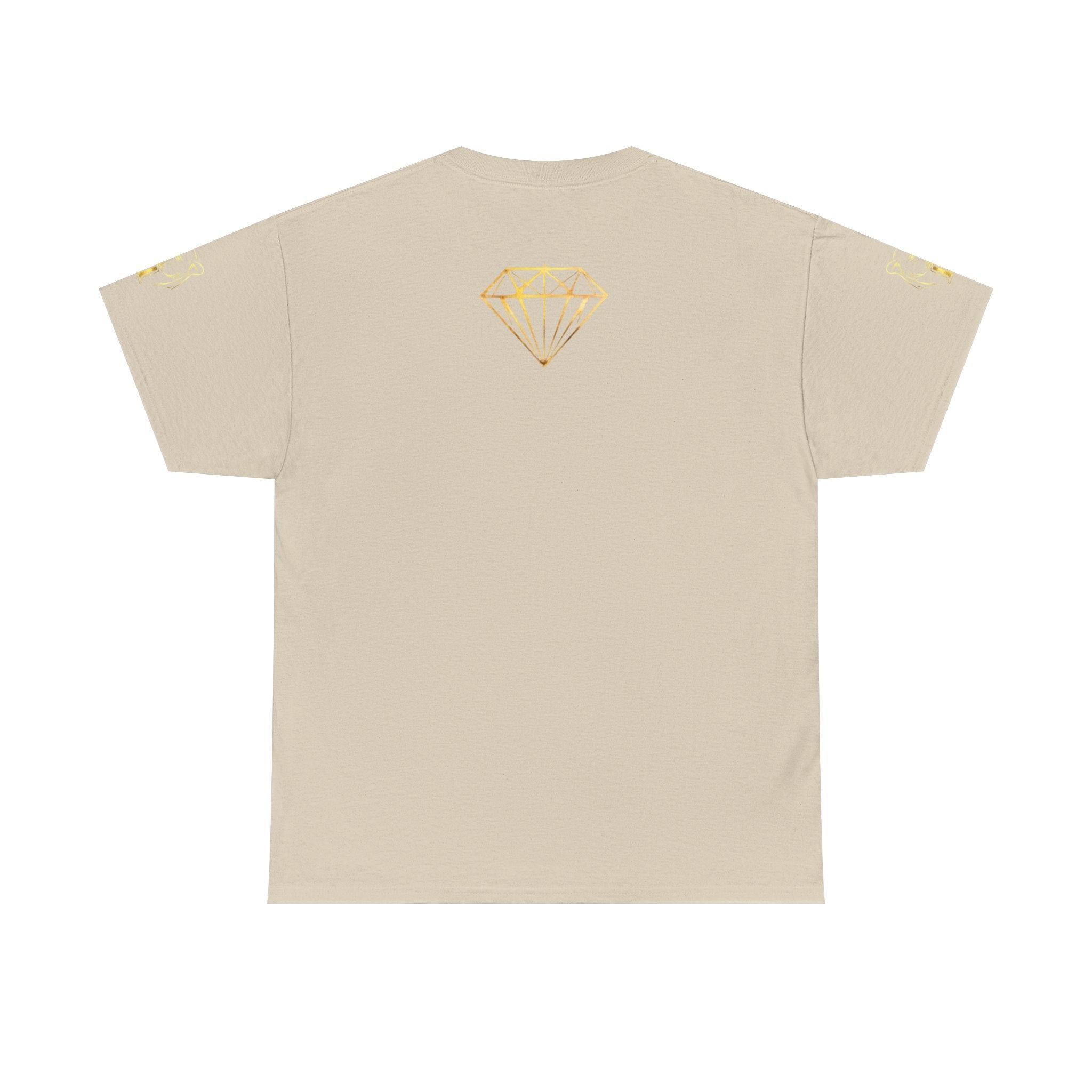 Tiger Diamond Tee — Predora Gold Lion Graphic T-Shirt
