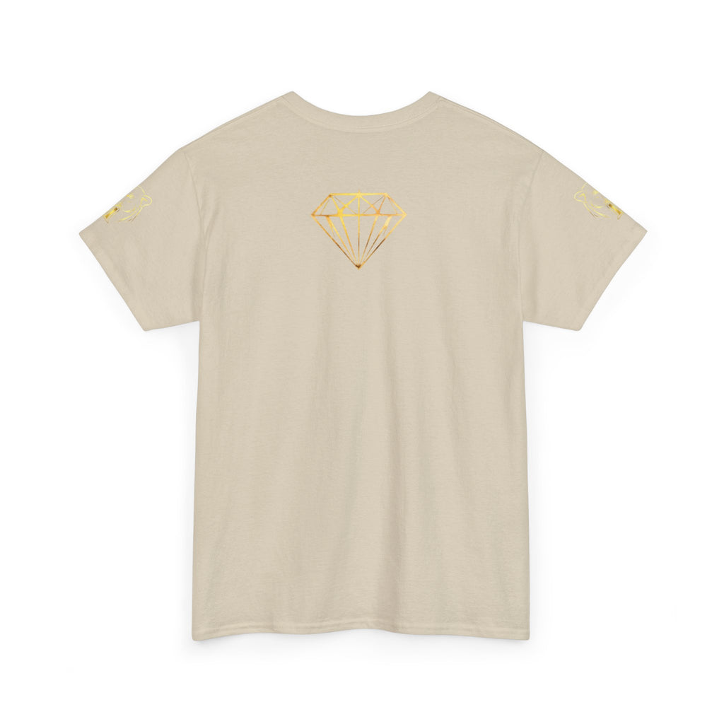 Tiger Diamond Tee — Predora Gold Lion Graphic T-Shirt