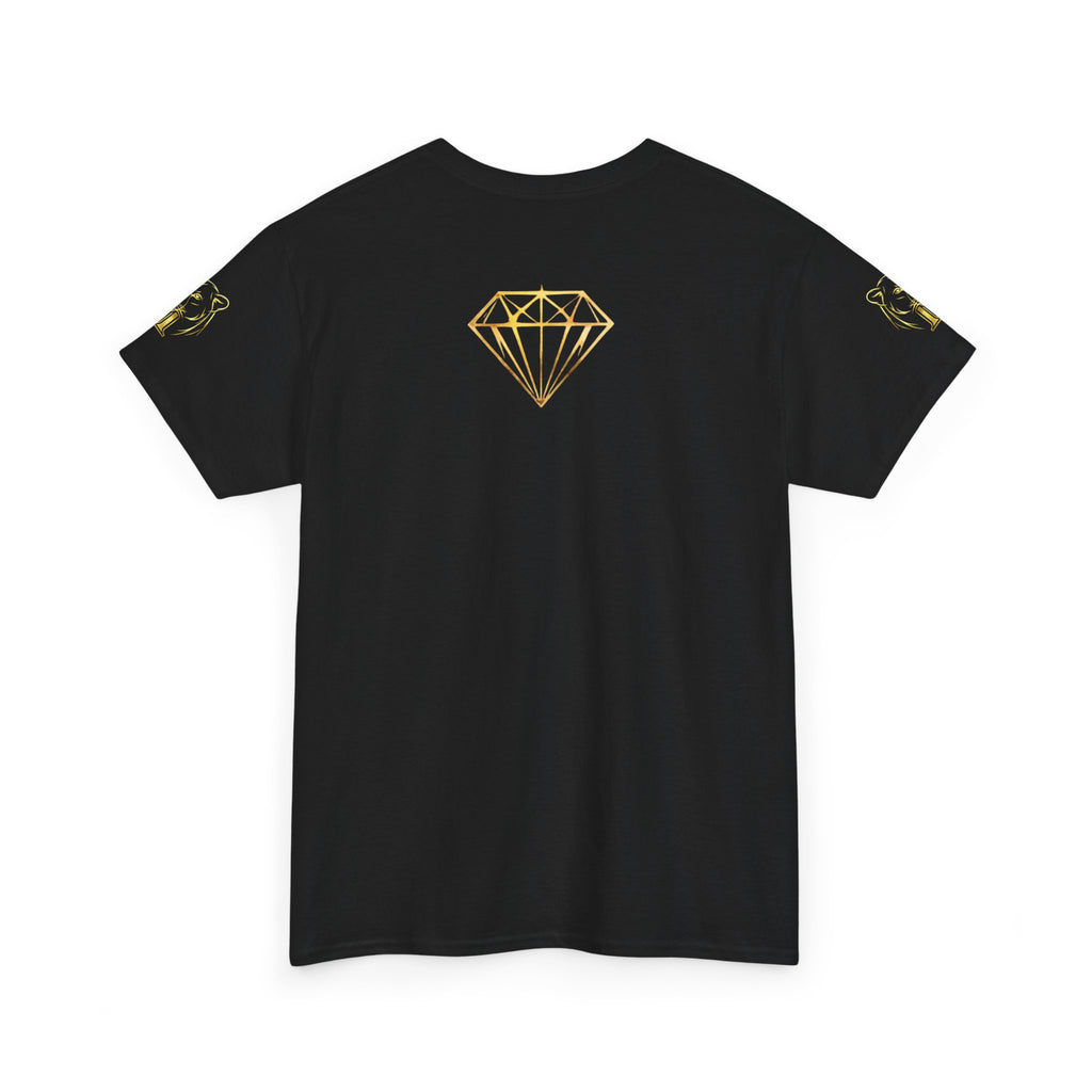 Tiger Diamond Tee — Predora Gold Lion Graphic T-Shirt