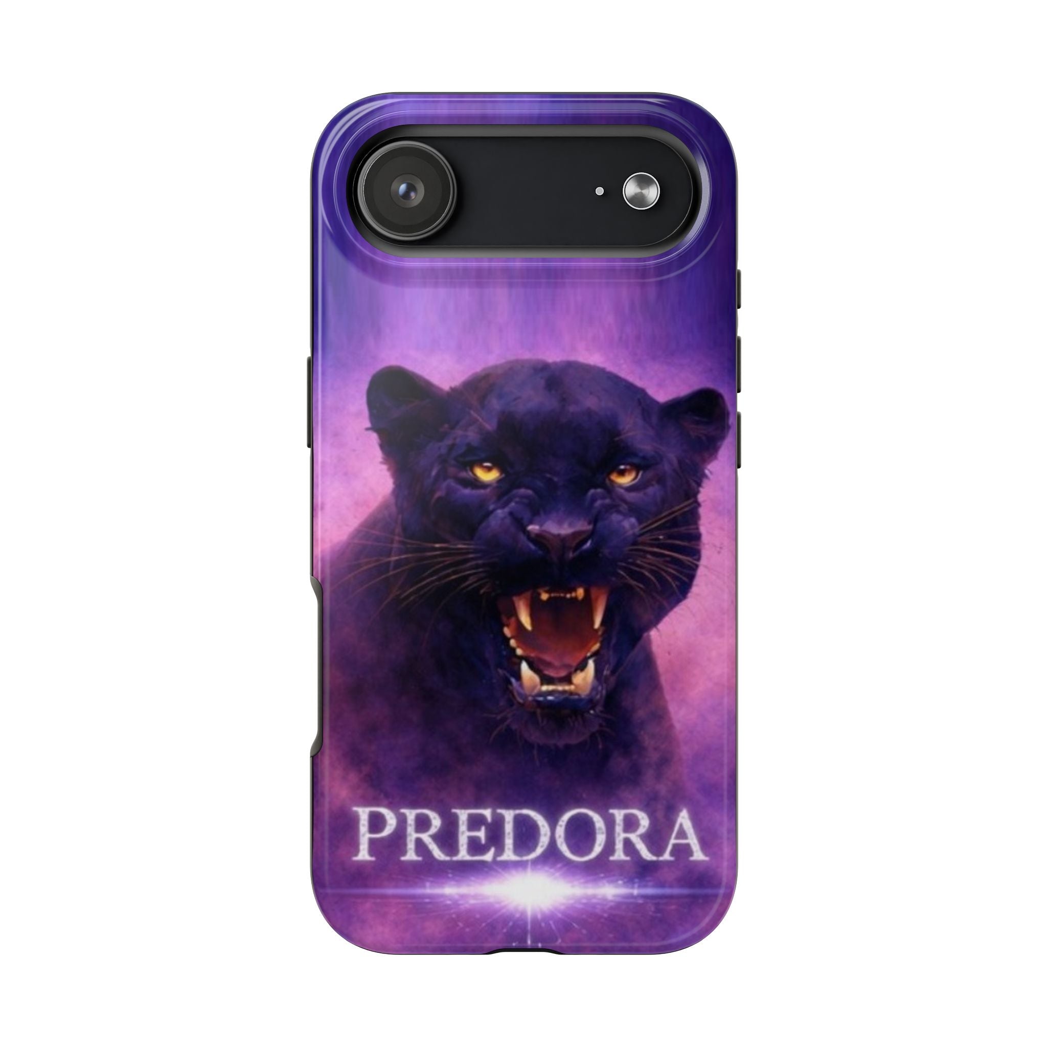 Predora Black Panther Tough Phone Case — Protective Rugged Phone Cover with Fierce Panther Design