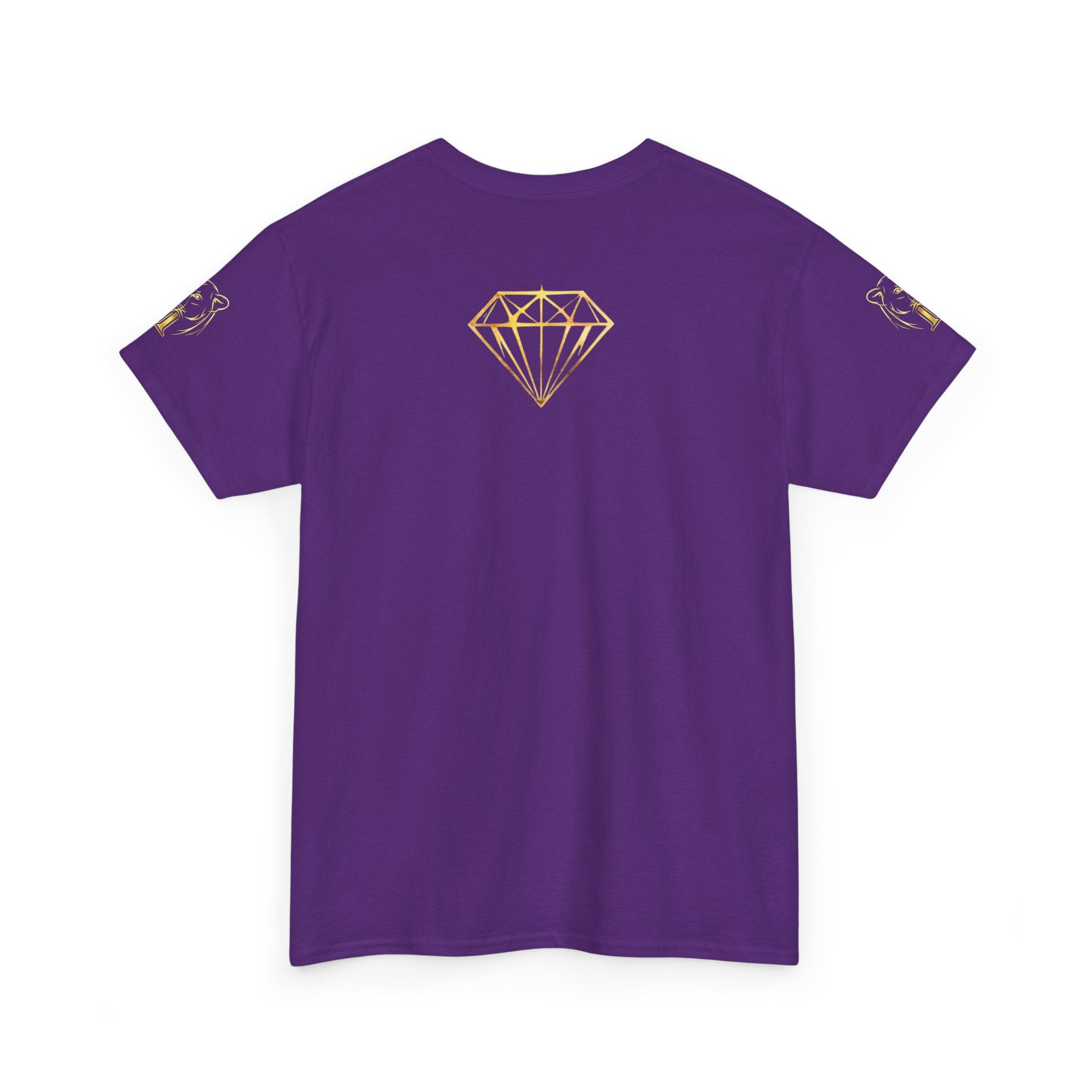 Tiger Diamond Tee — Predora Gold Lion Graphic T-Shirt