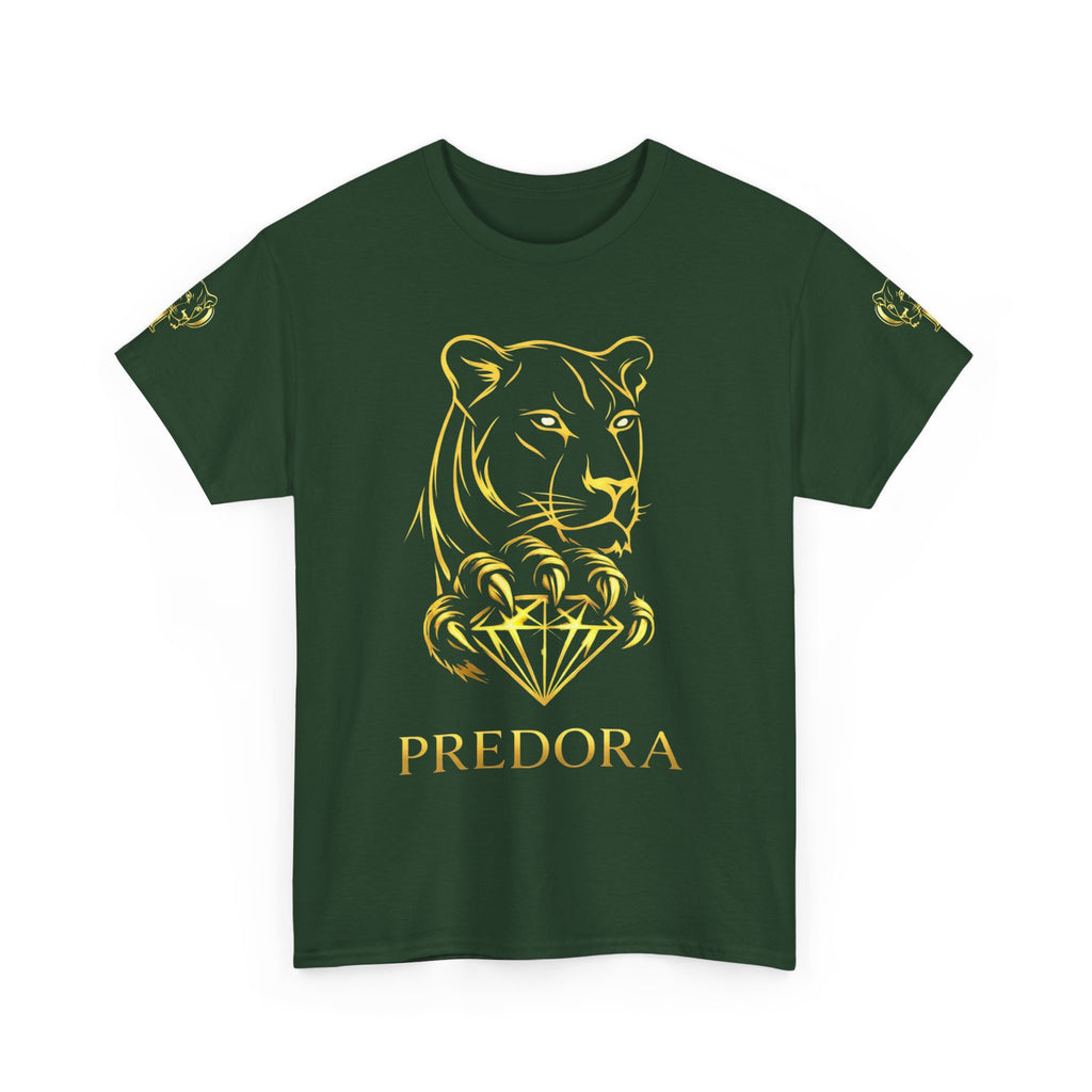 Tiger Diamond Tee — Predora Gold Lion Graphic T-Shirt