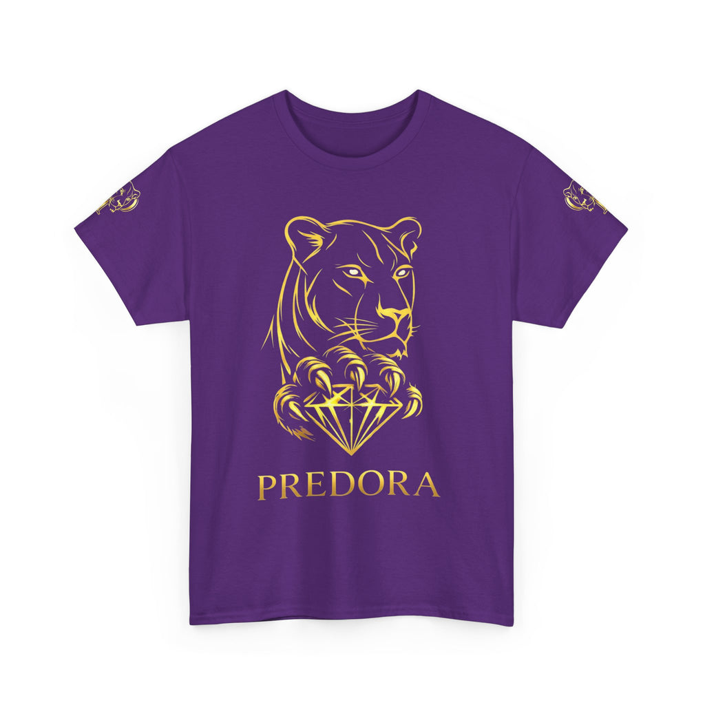 Tiger Diamond Tee — Predora Gold Lion Graphic T-Shirt