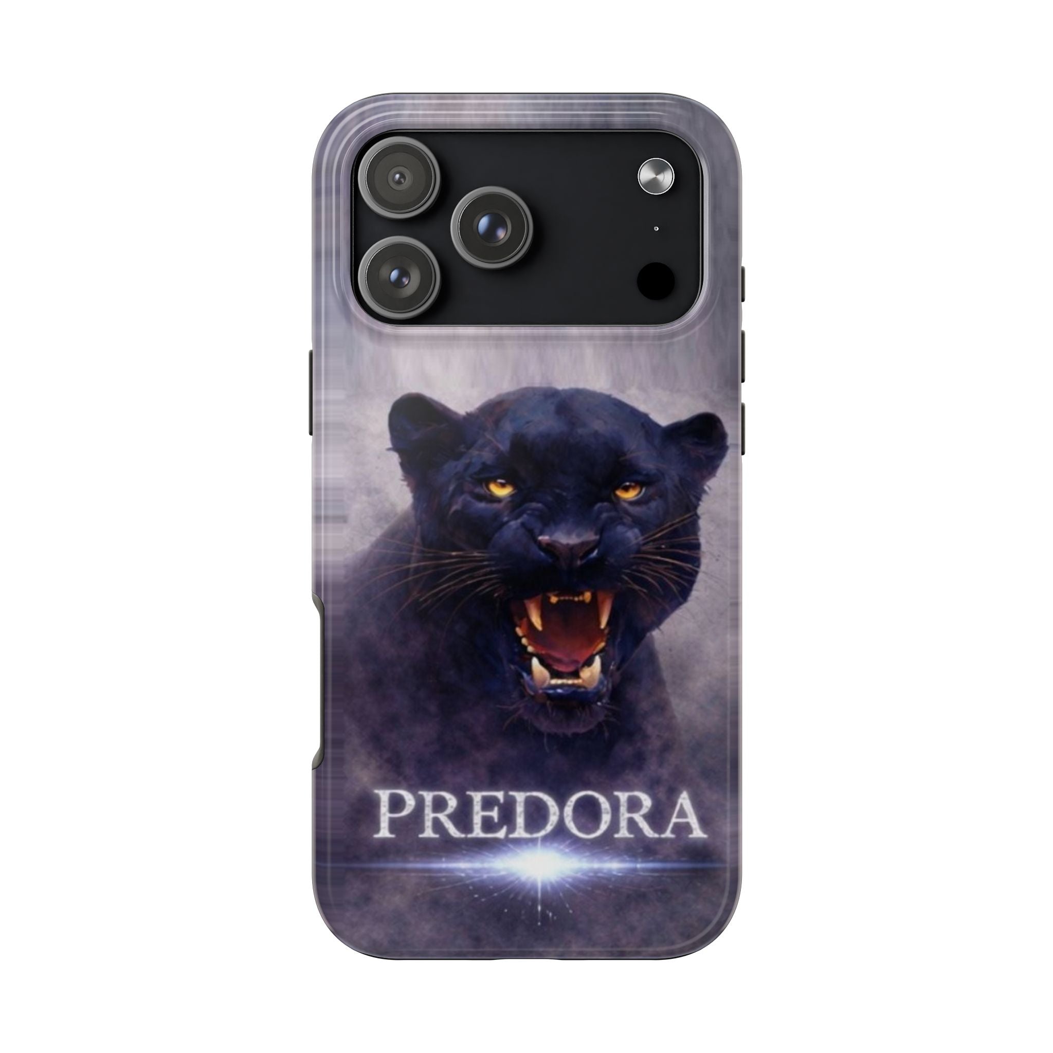Predora Black Panther Tough Phone Case — Rugged Protective Phone Cover with Fierce Panther Design