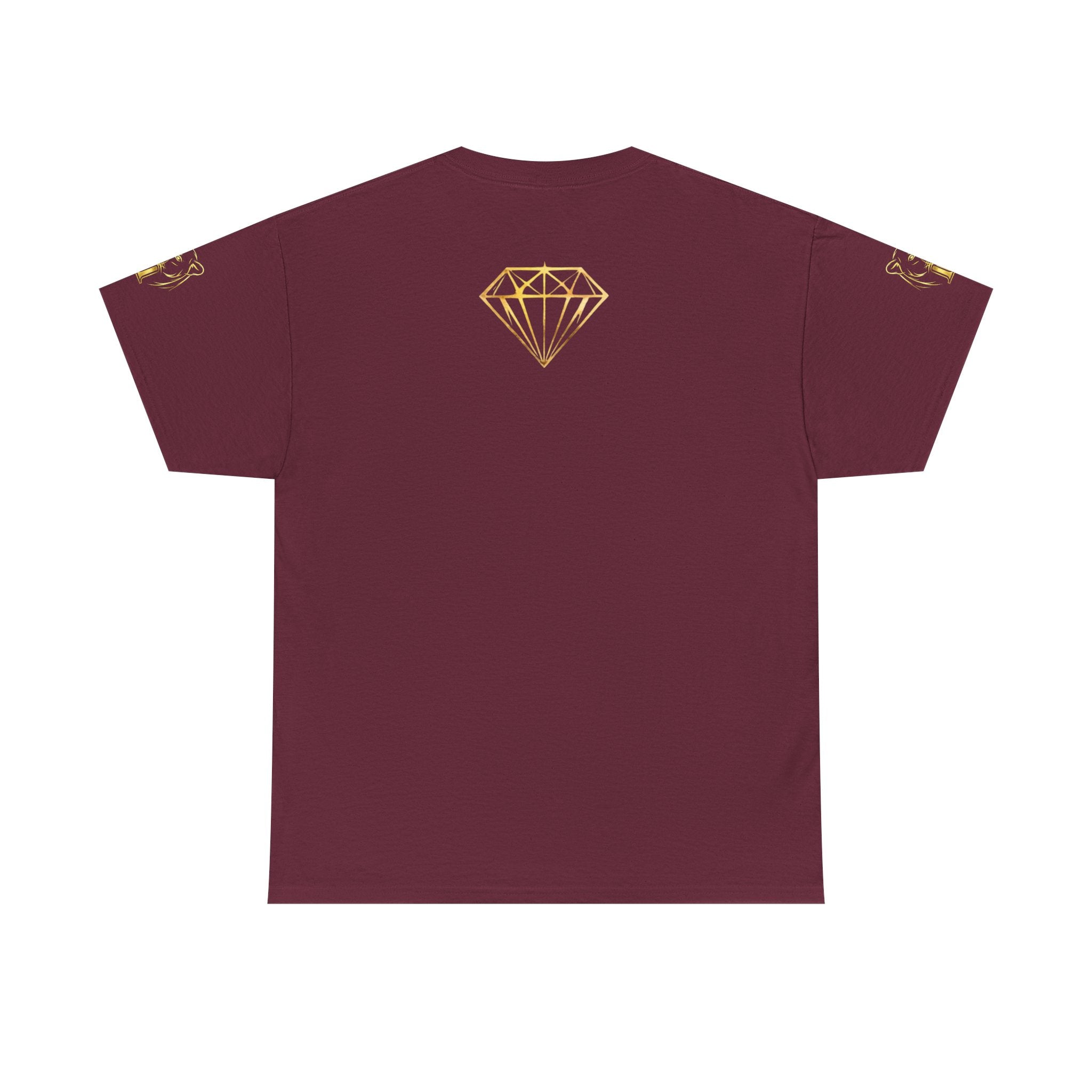 Tiger Diamond Tee — Predora Gold Lion Graphic T-Shirt