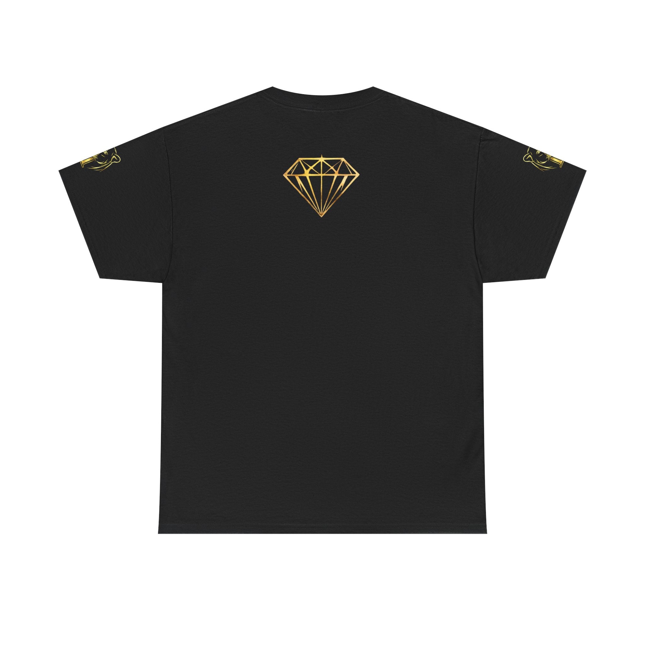 Tiger Diamond Tee — Predora Gold Lion Graphic T-Shirt
