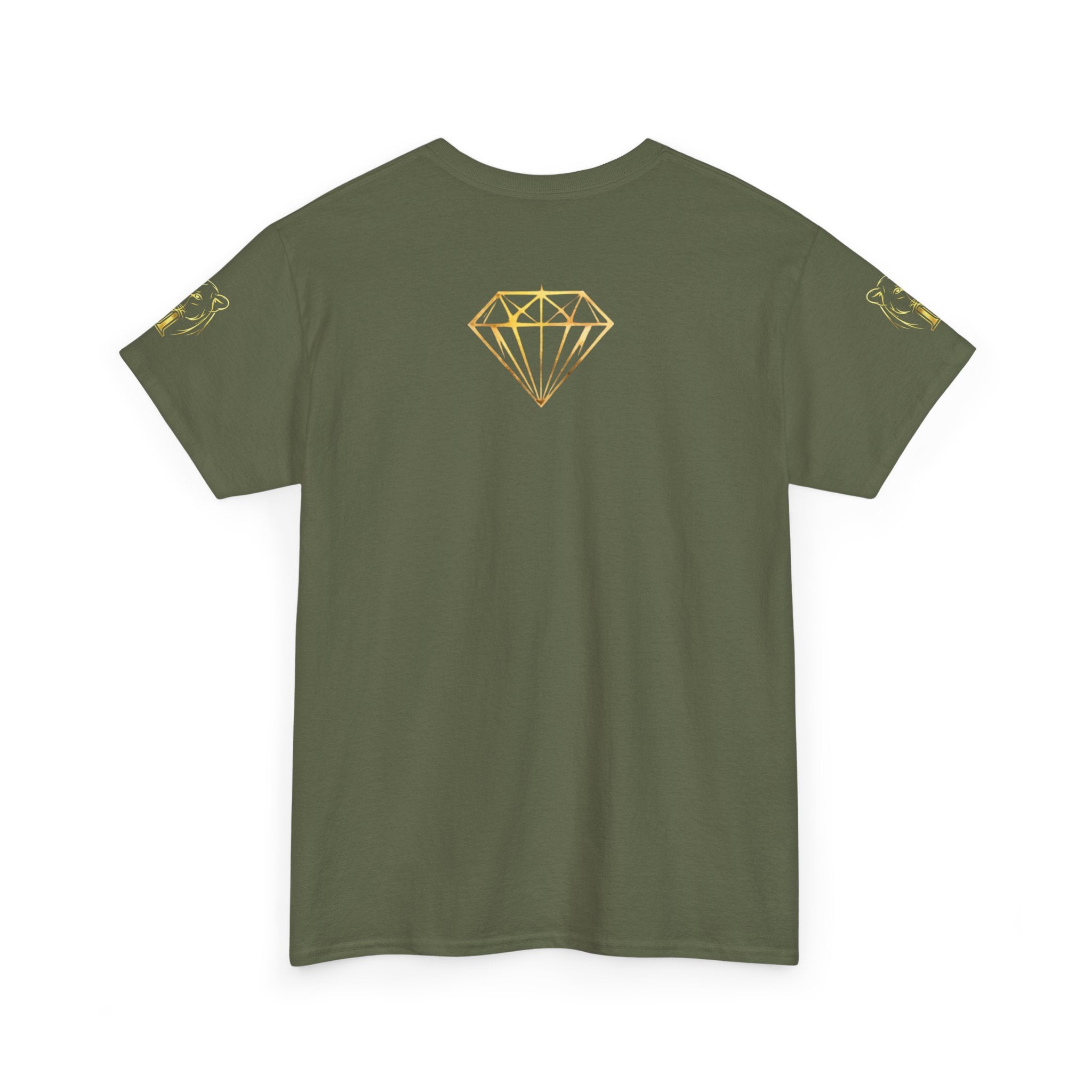 Tiger Diamond Tee — Predora Gold Lion Graphic T-Shirt