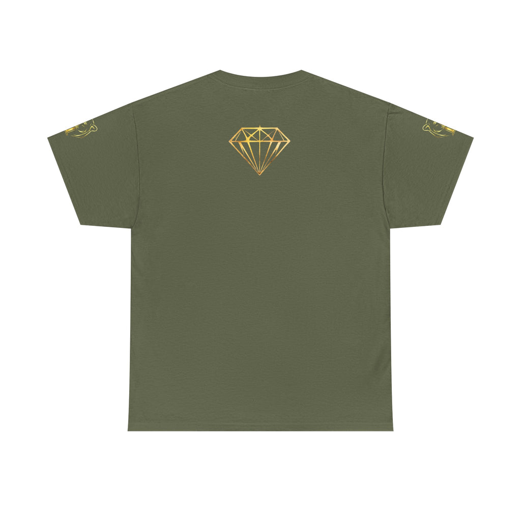 Tiger Diamond Tee — Predora Gold Lion Graphic T-Shirt