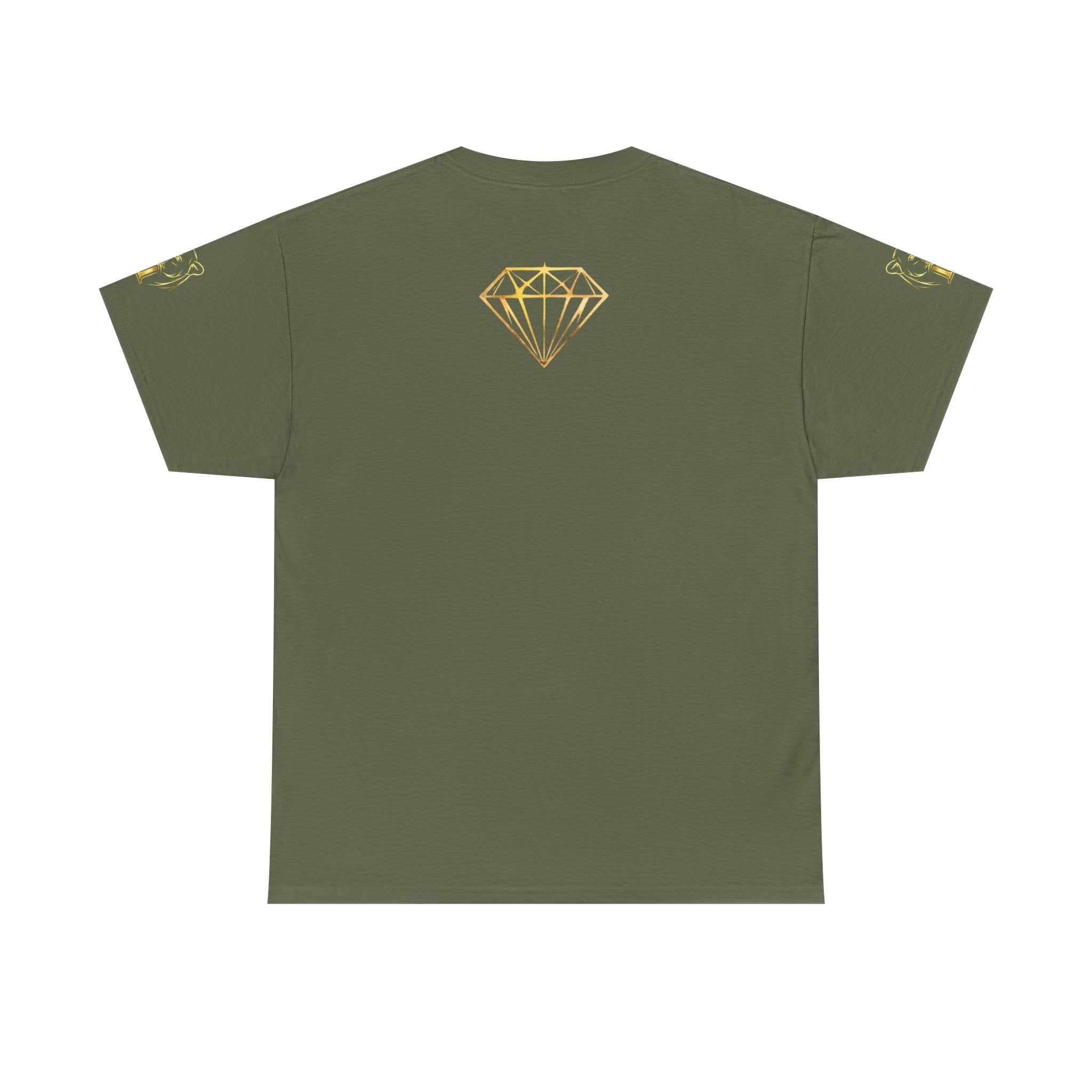 Tiger Diamond Tee — Predora Gold Lion Graphic T-Shirt