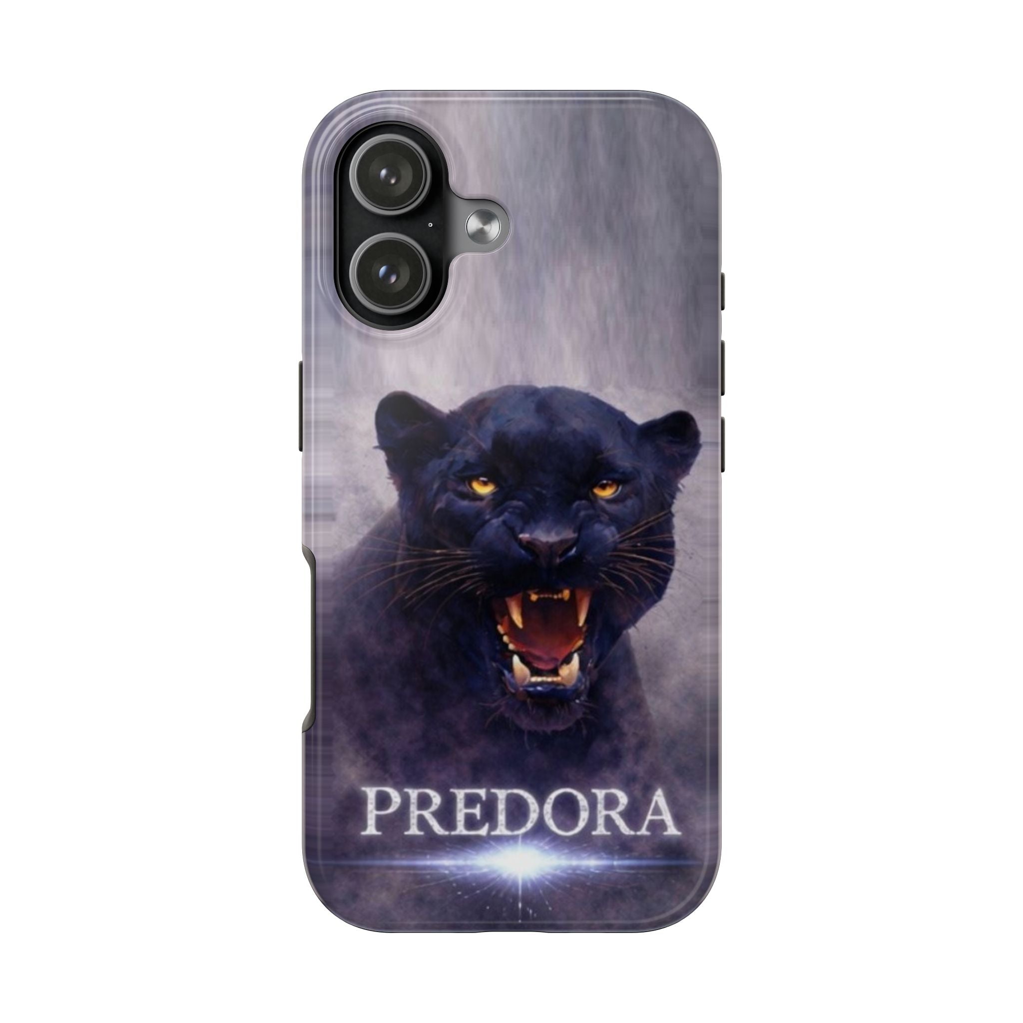 Predora Black Panther Tough Phone Case — Rugged Protective Phone Cover with Fierce Panther Design