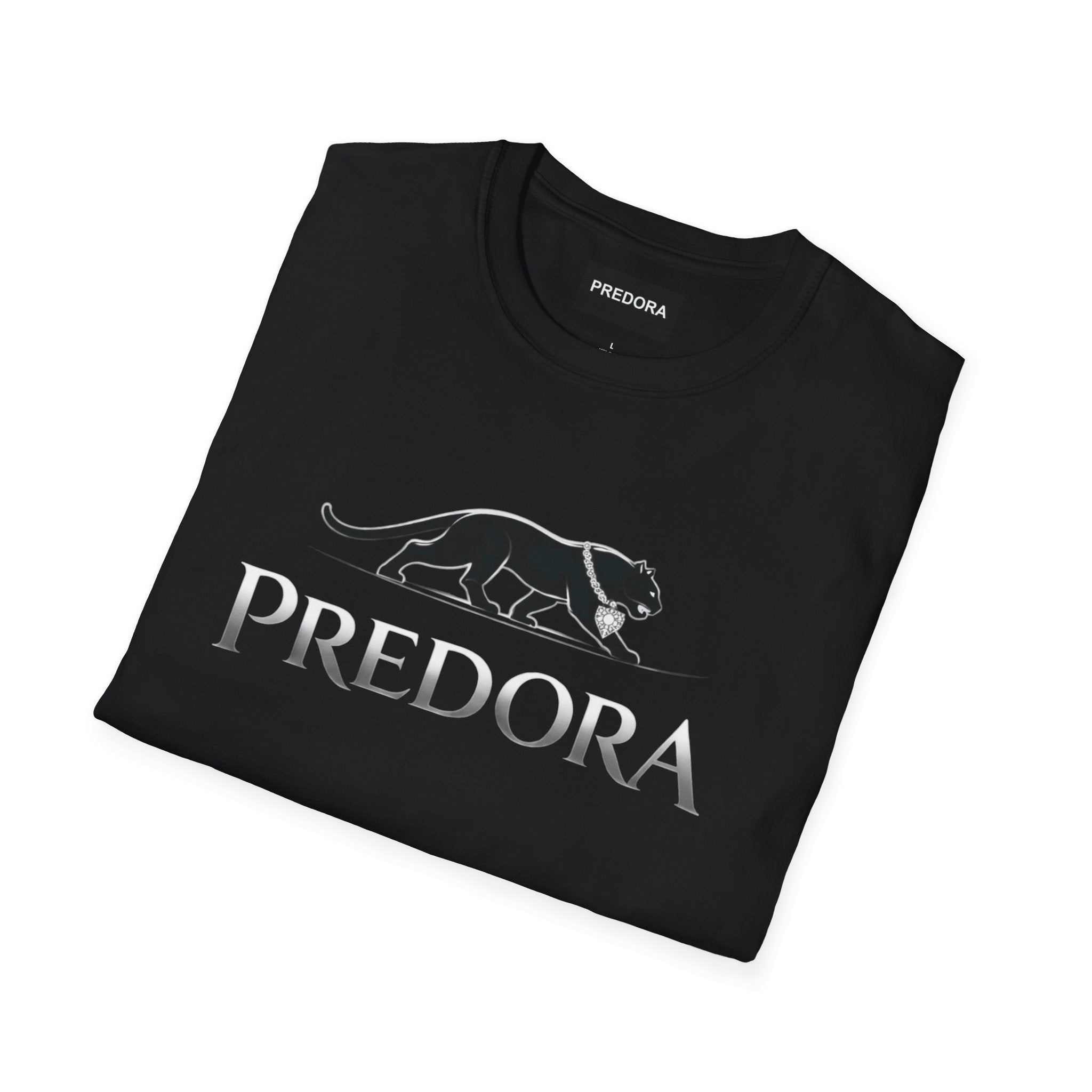 Predora Panther T-Shirt — Minimalist Black Panther Logo Tee