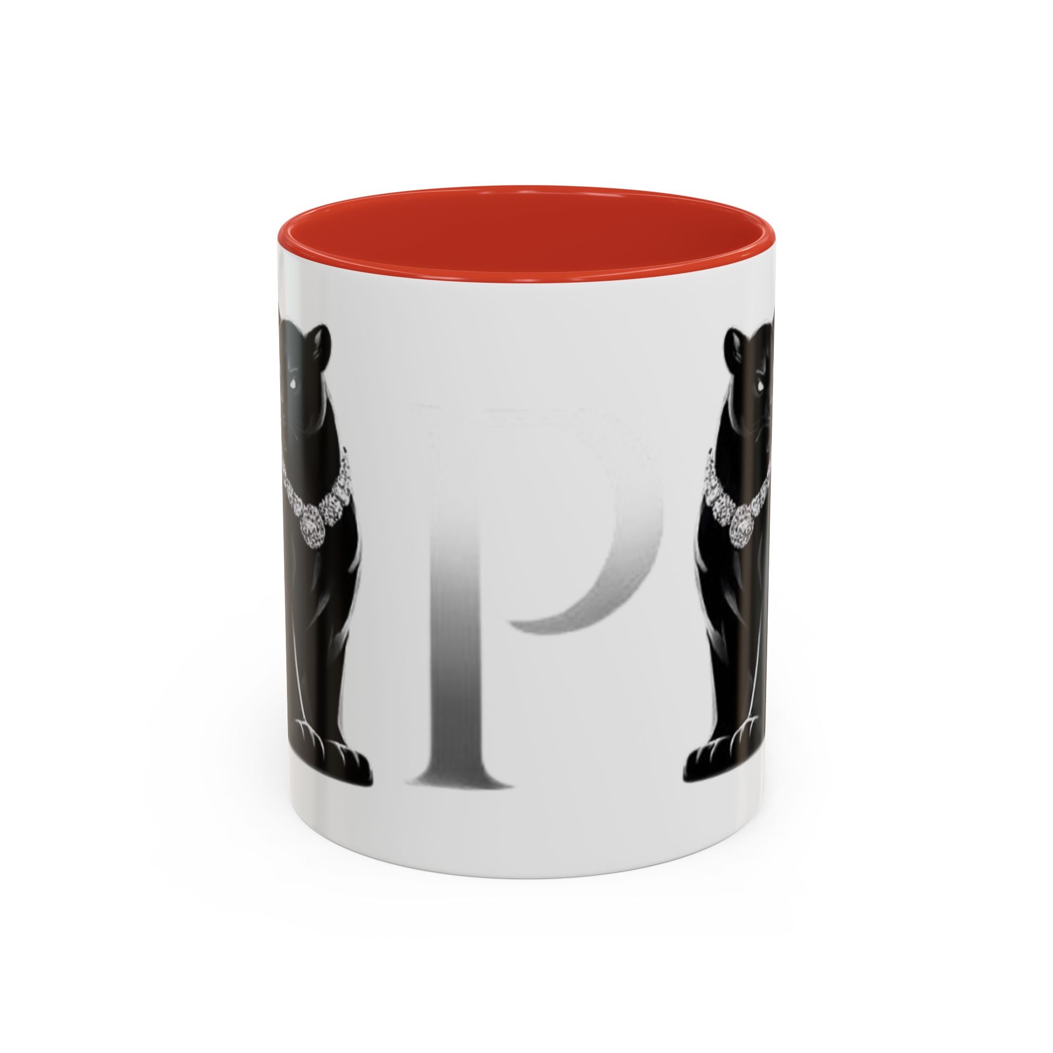 Panther Accent Coffee Mug — Elegant Black Cat Design (11/15 oz)