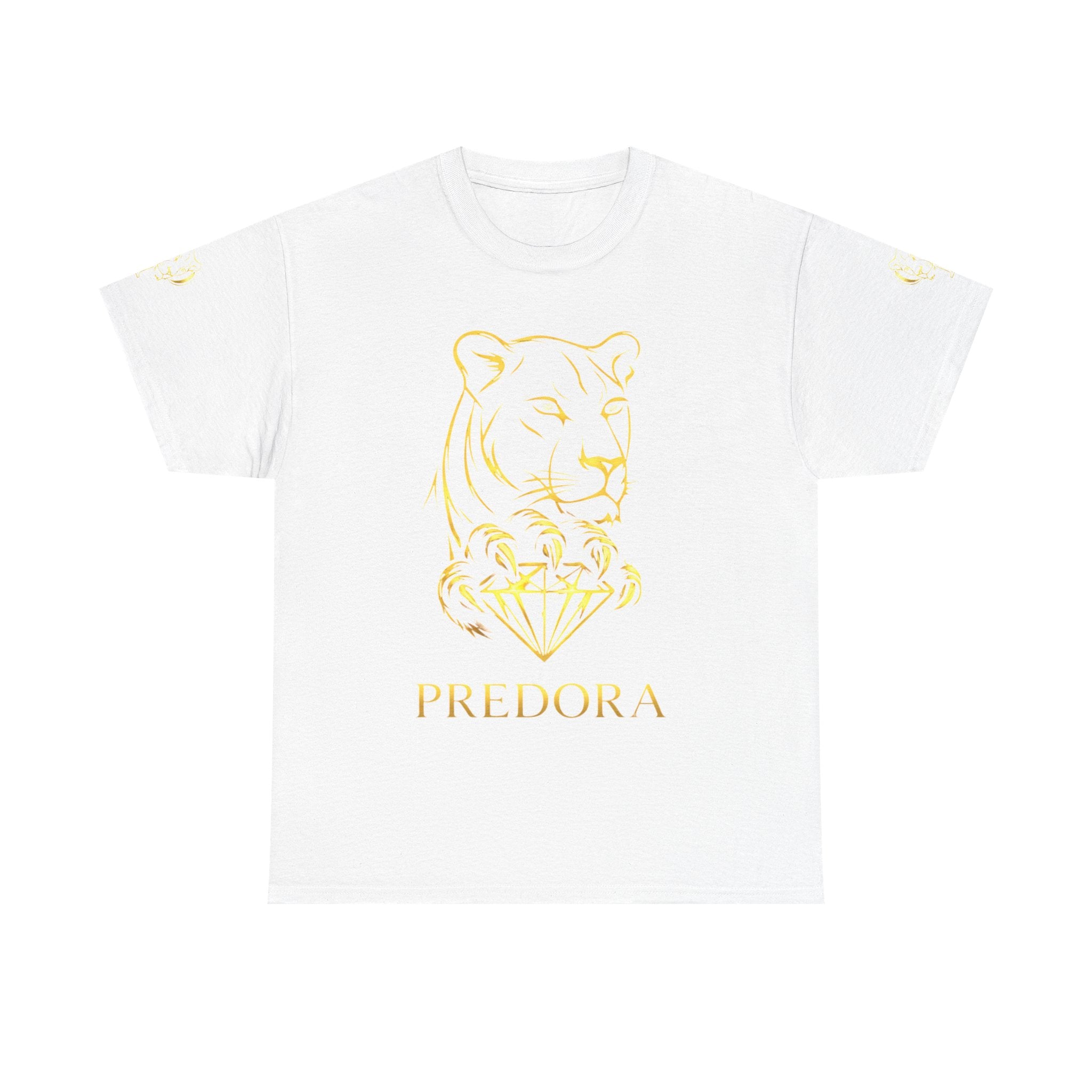 Tiger Diamond Tee — Predora Gold Lion Graphic T-Shirt
