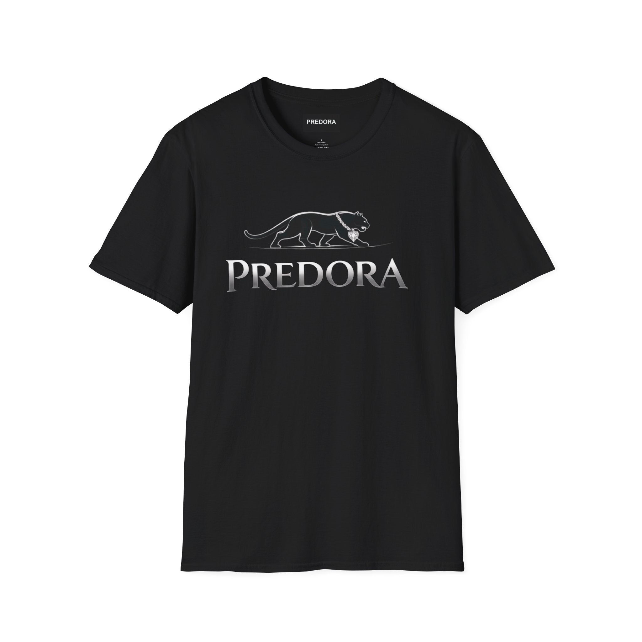Predora Panther T-Shirt — Minimalist Black Panther Logo Tee