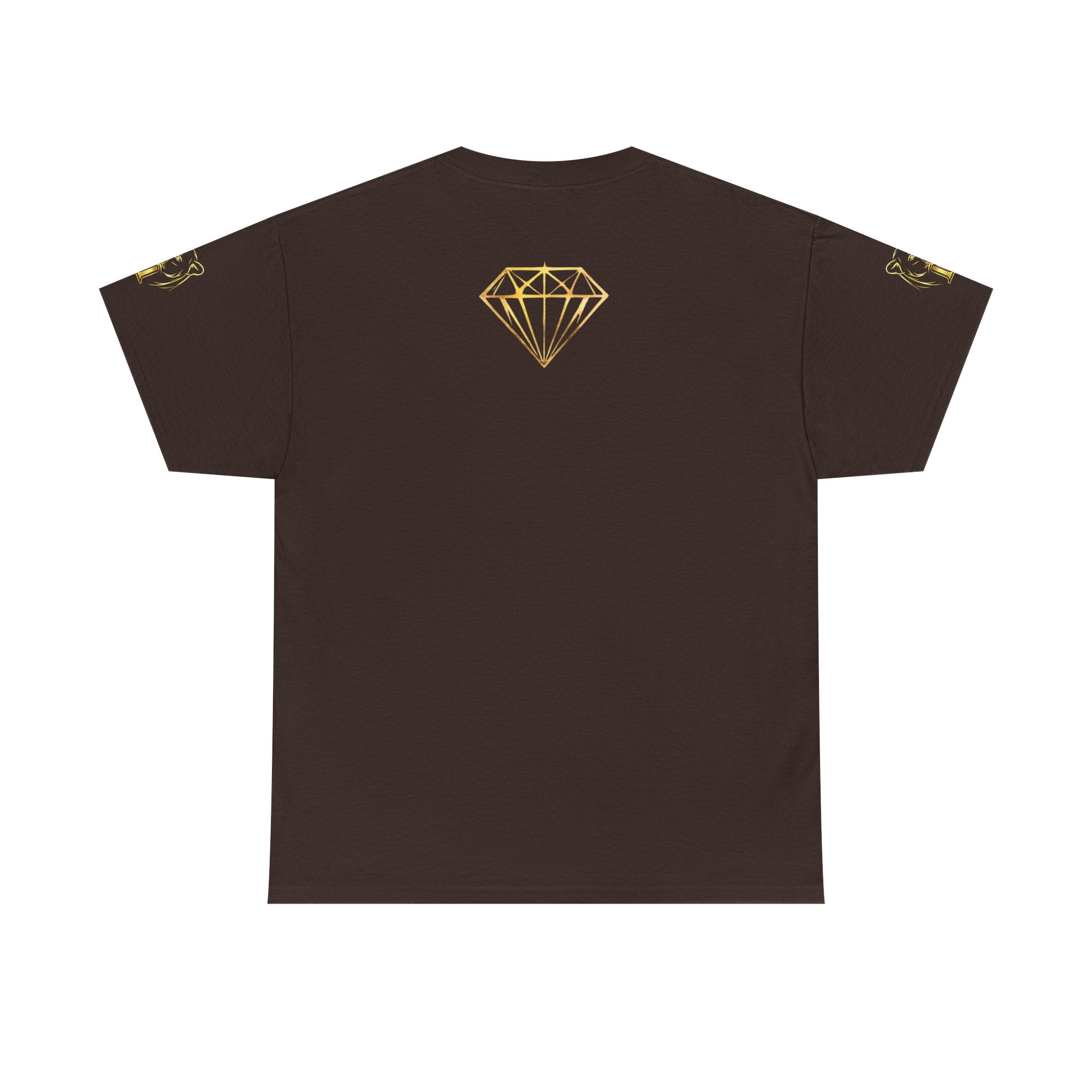 Tiger Diamond Tee — Predora Gold Lion Graphic T-Shirt