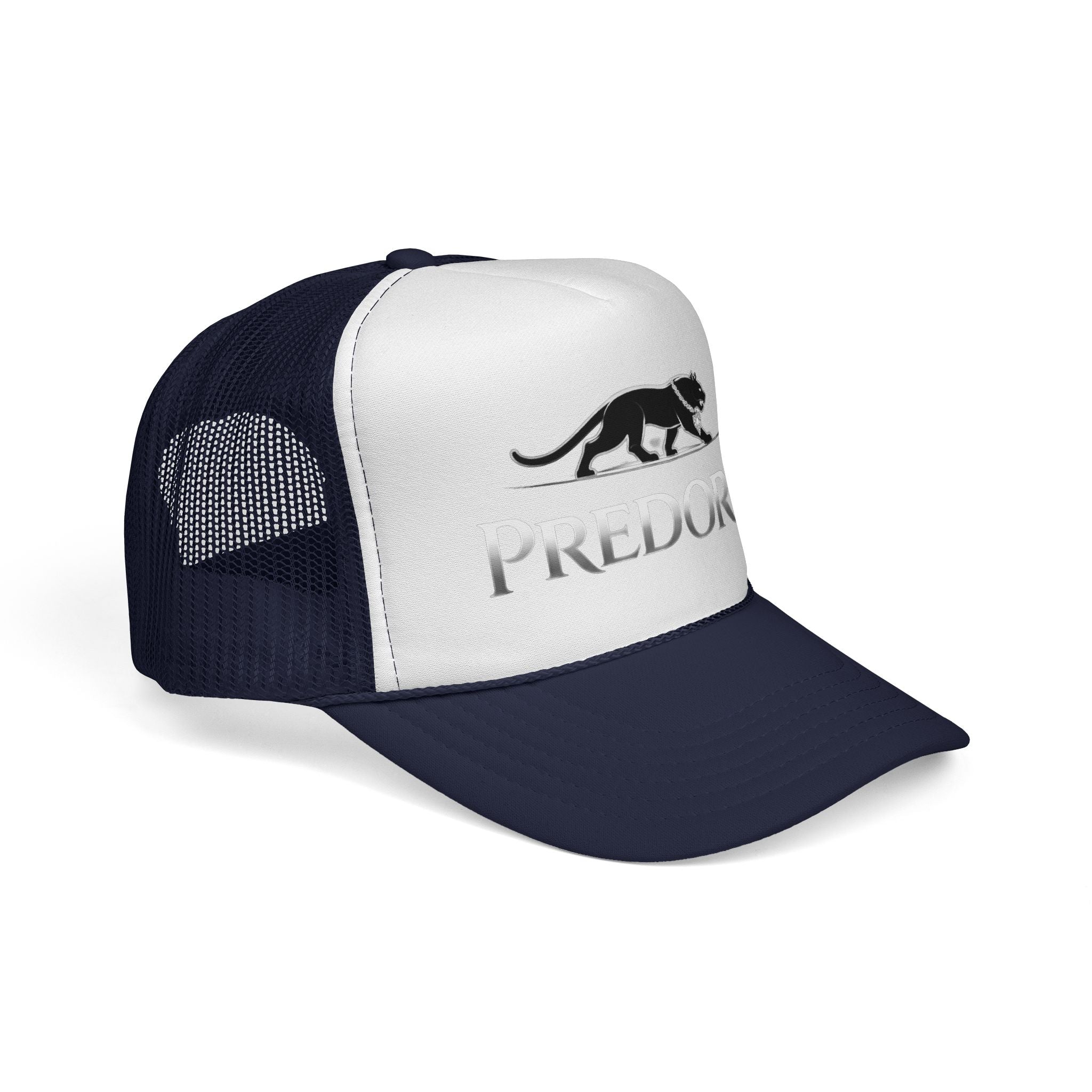 Predora Panther Trucker Cap — Retro Mesh Hat with Panther Logo
