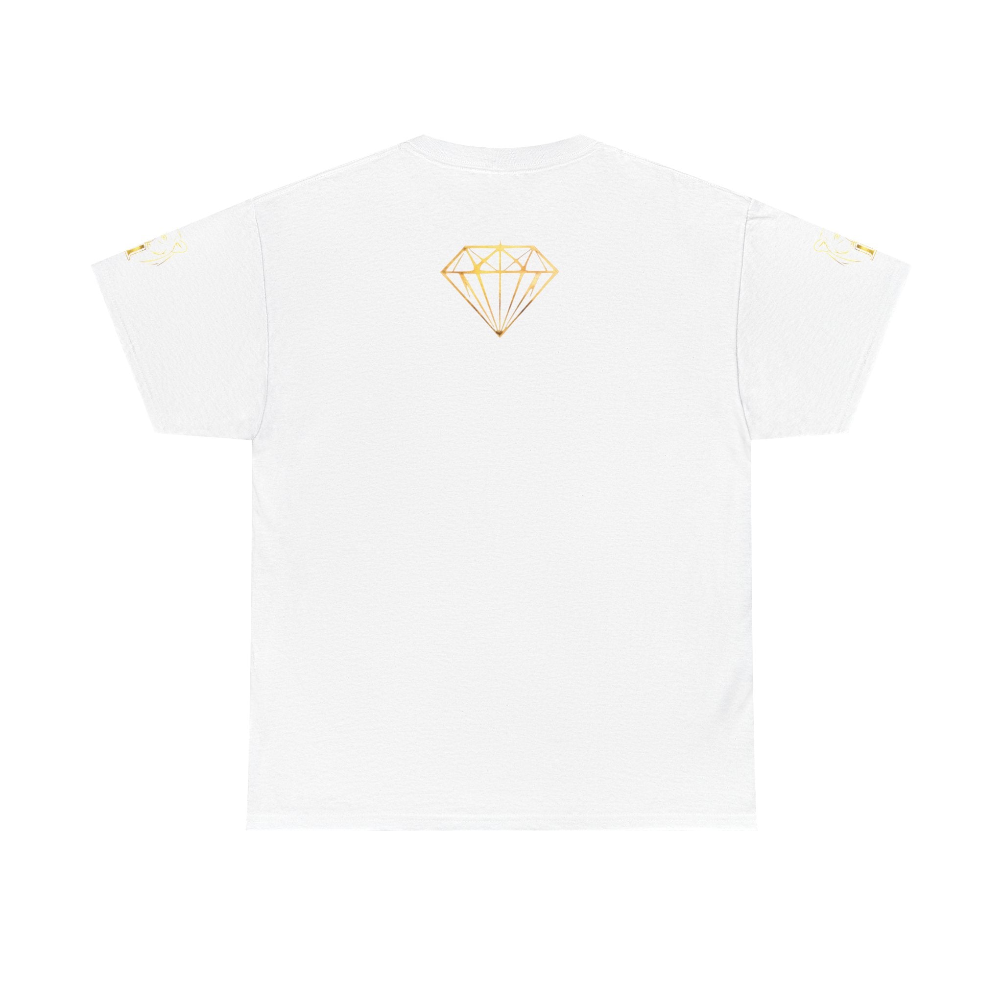 Tiger Diamond Tee — Predora Gold Lion Graphic T-Shirt