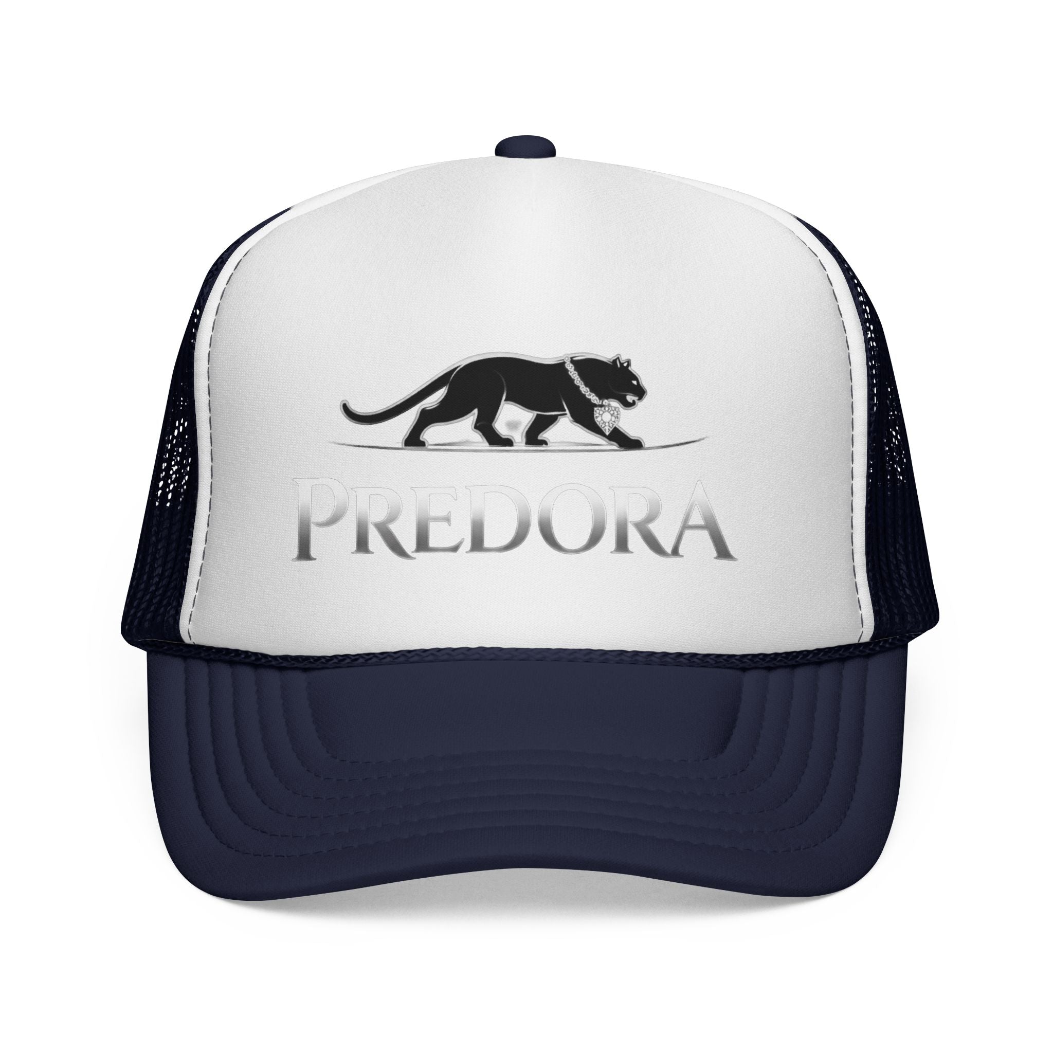Predora Panther Trucker Cap — Retro Mesh Hat with Panther Logo