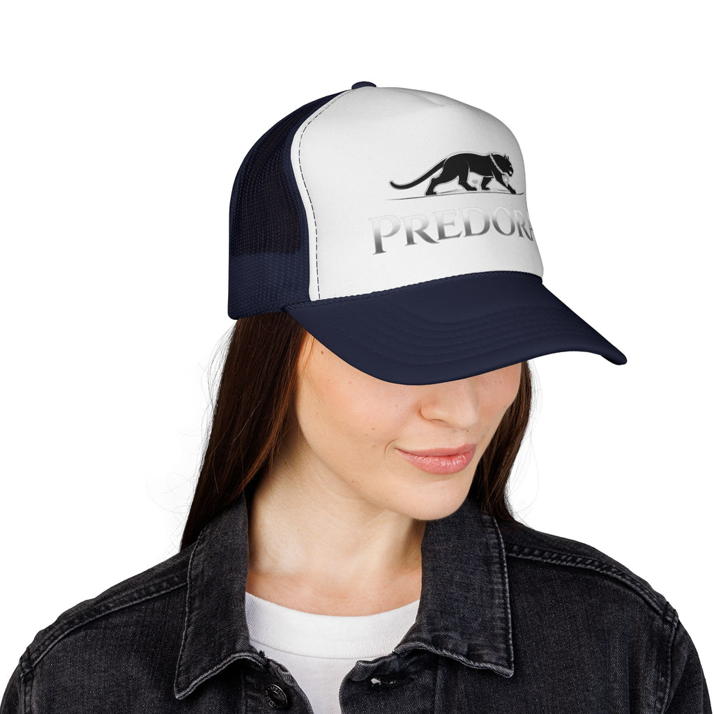 Predora Panther Trucker Cap — Retro Mesh Hat with Panther Logo