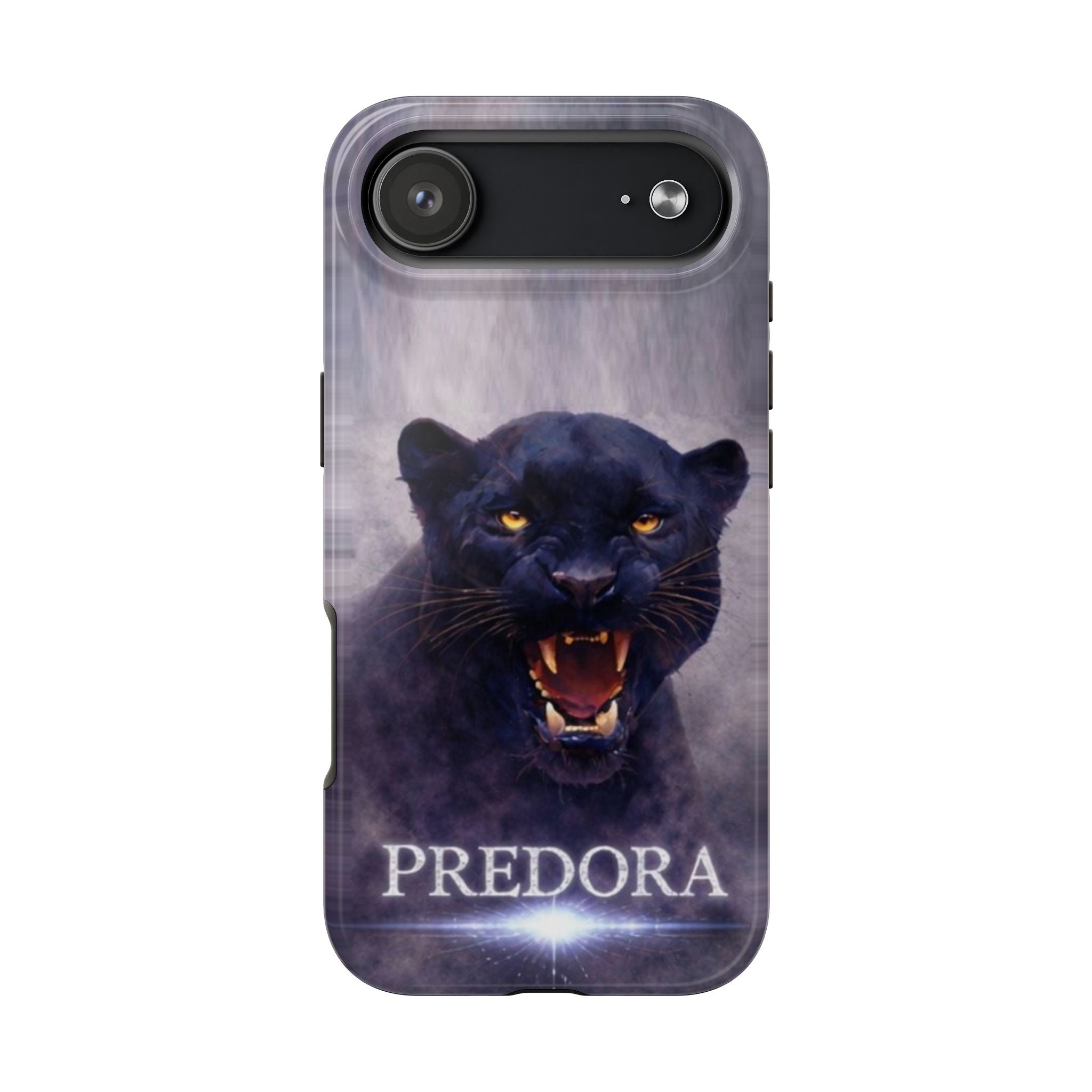 Predora Black Panther Tough Phone Case — Rugged Protective Phone Cover with Fierce Panther Design