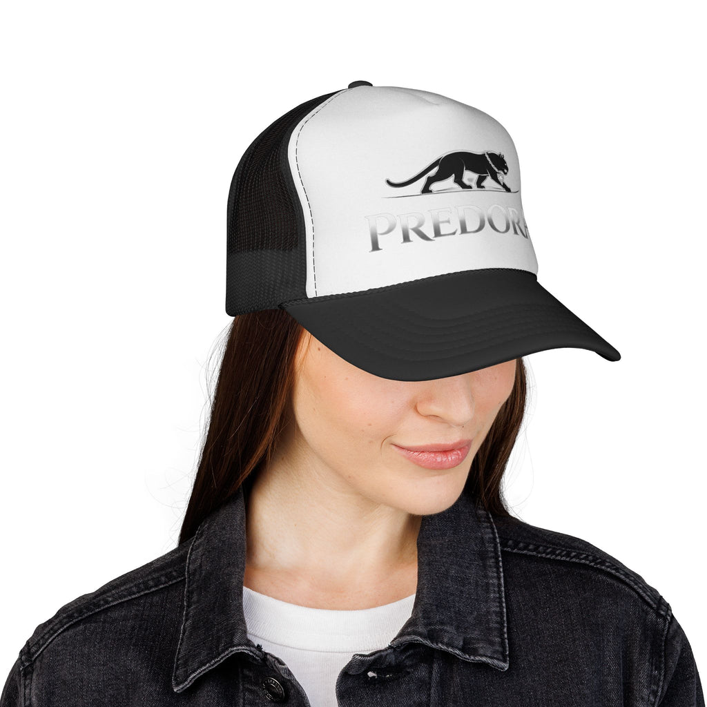 Predora Panther Trucker Cap — Retro Mesh Hat with Panther Logo