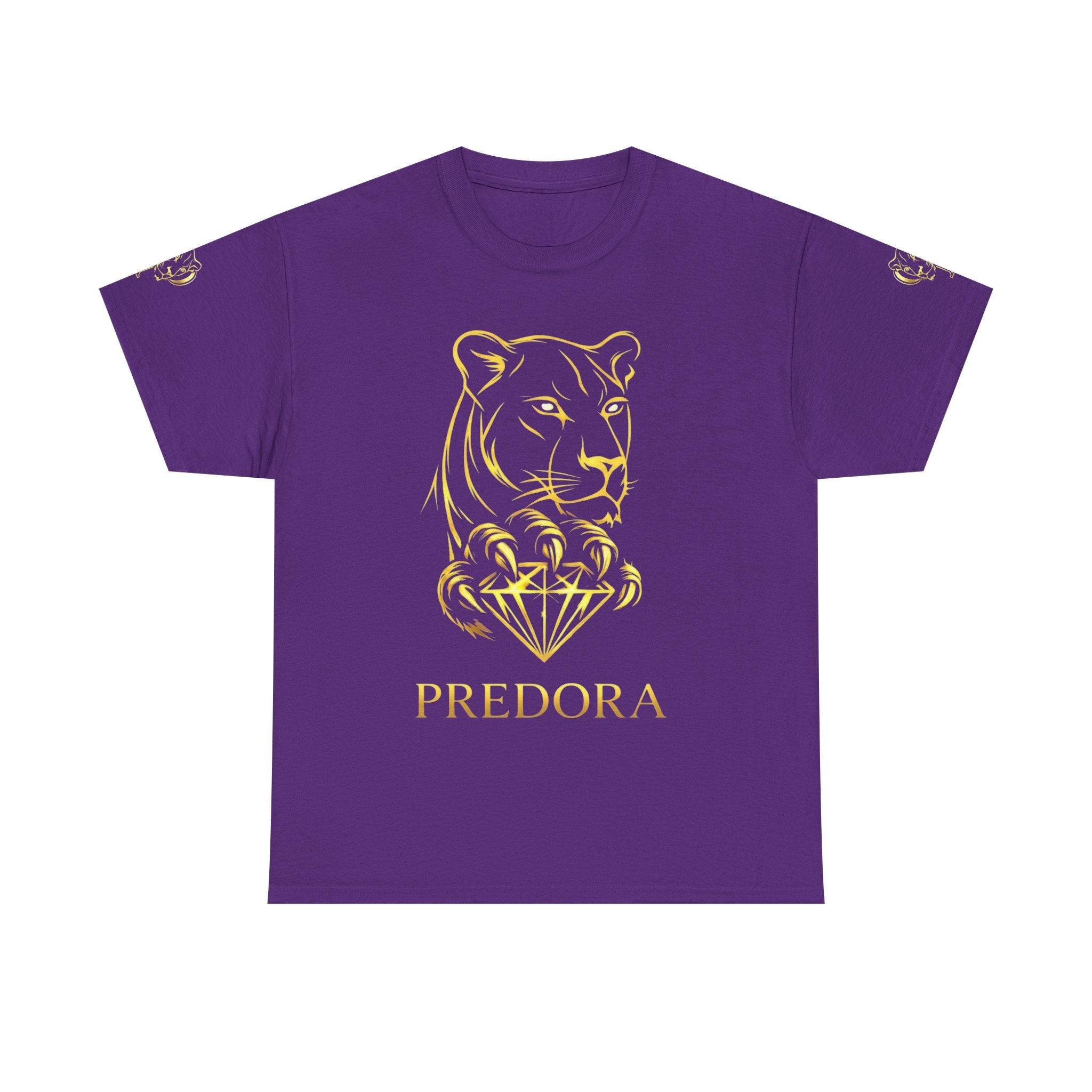 Tiger Diamond Tee — Predora Gold Lion Graphic T-Shirt
