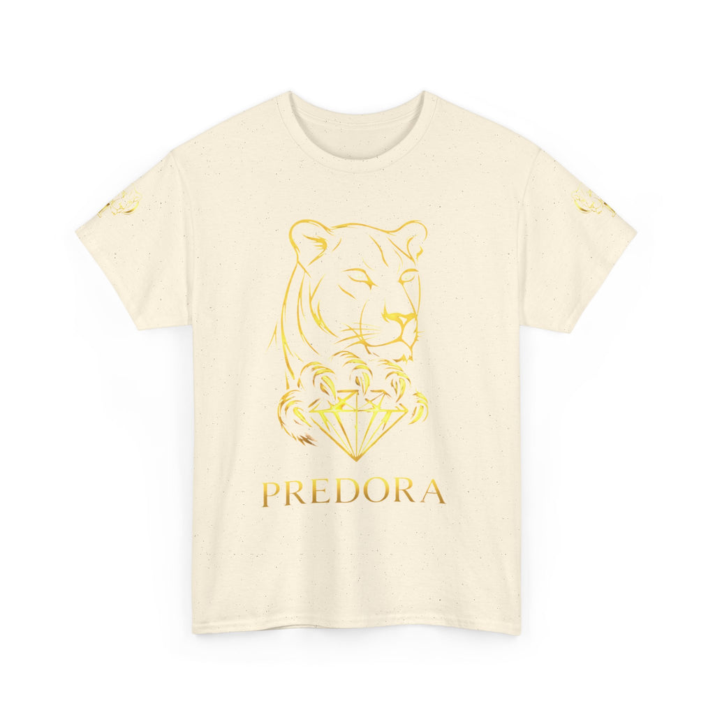 Tiger Diamond Tee — Predora Gold Lion Graphic T-Shirt