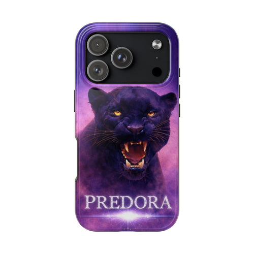 Predora Black Panther Tough Phone Case — Protective Rugged Phone Cover with Fierce Panther Design