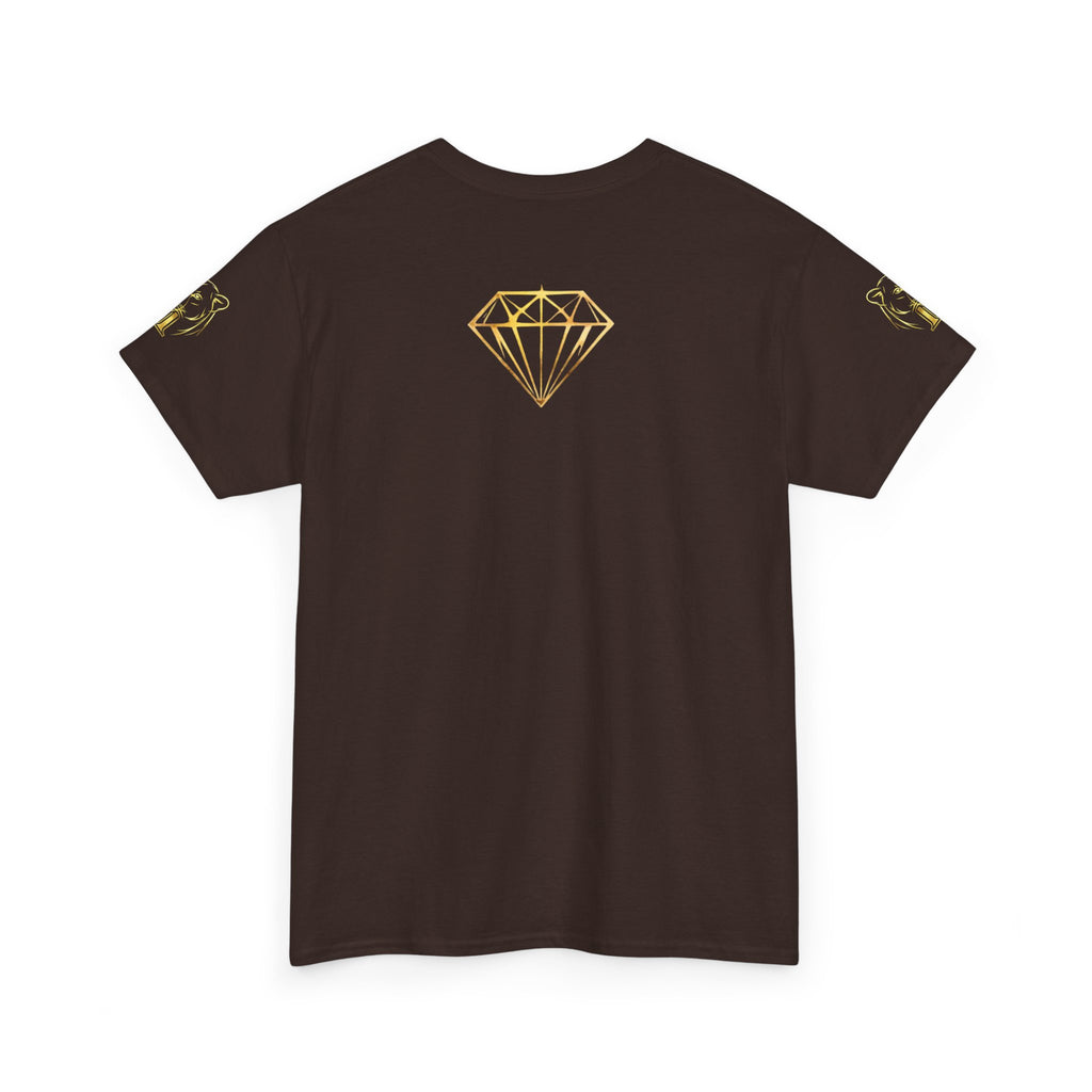 Tiger Diamond Tee — Predora Gold Lion Graphic T-Shirt