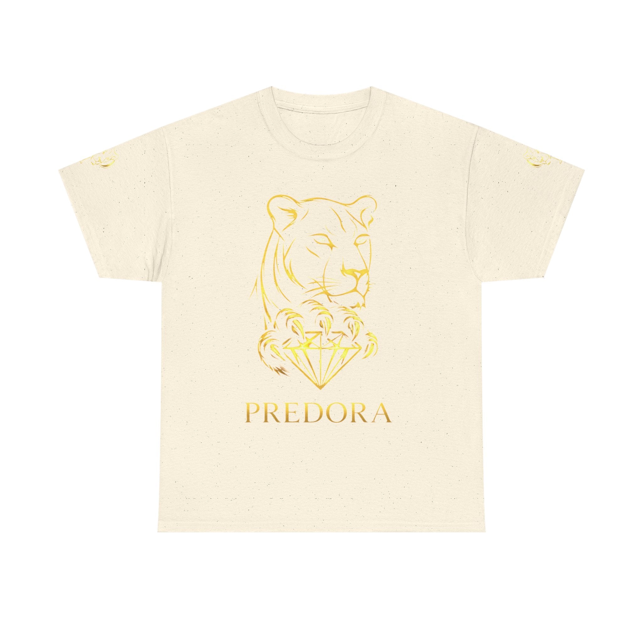 Tiger Diamond Tee — Predora Gold Lion Graphic T-Shirt