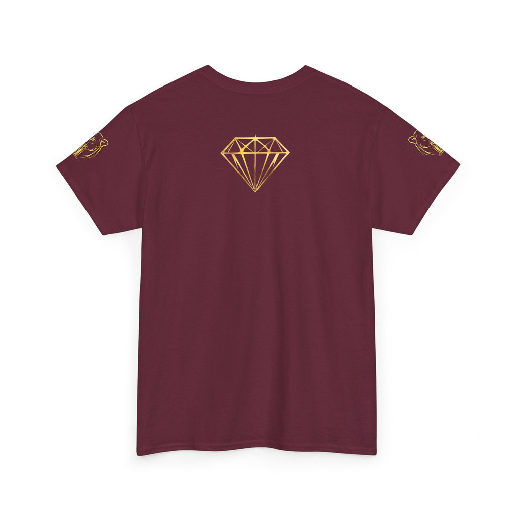 Tiger Diamond Tee — Predora Gold Lion Graphic T-Shirt
