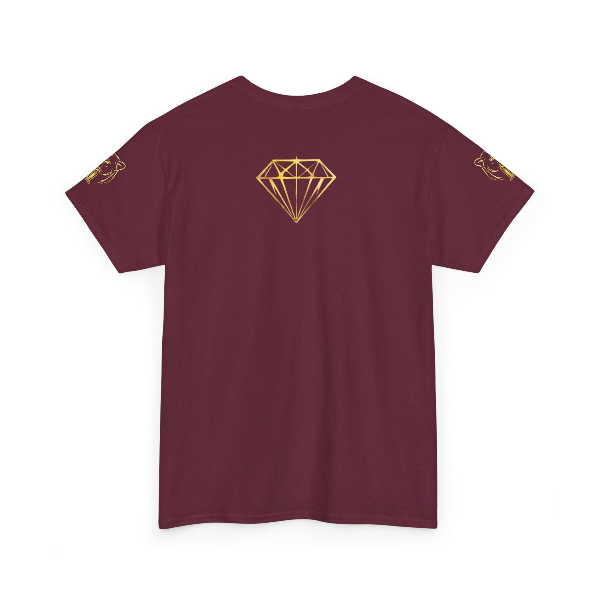 Tiger Diamond Tee — Predora Gold Lion Graphic T-Shirt