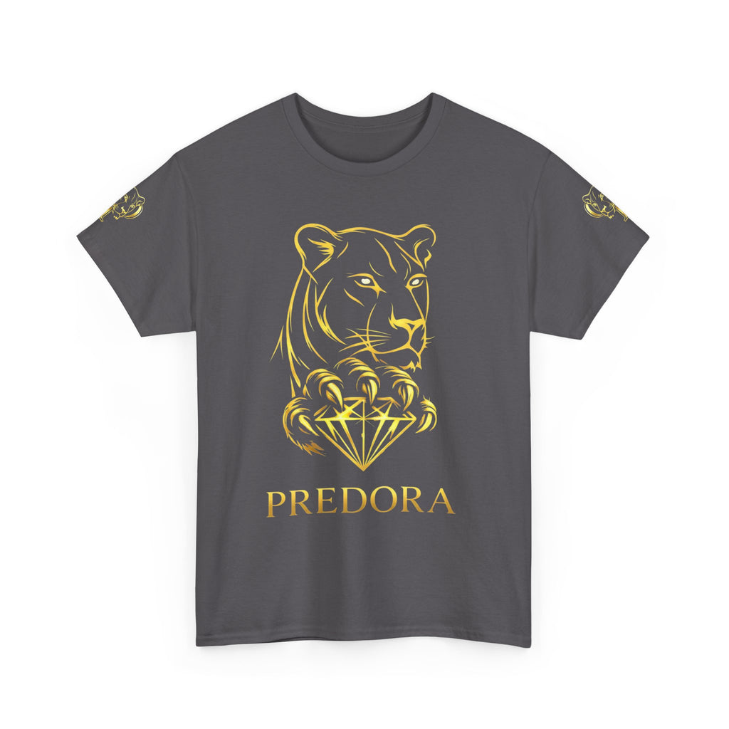 Tiger Diamond Tee — Predora Gold Lion Graphic T-Shirt