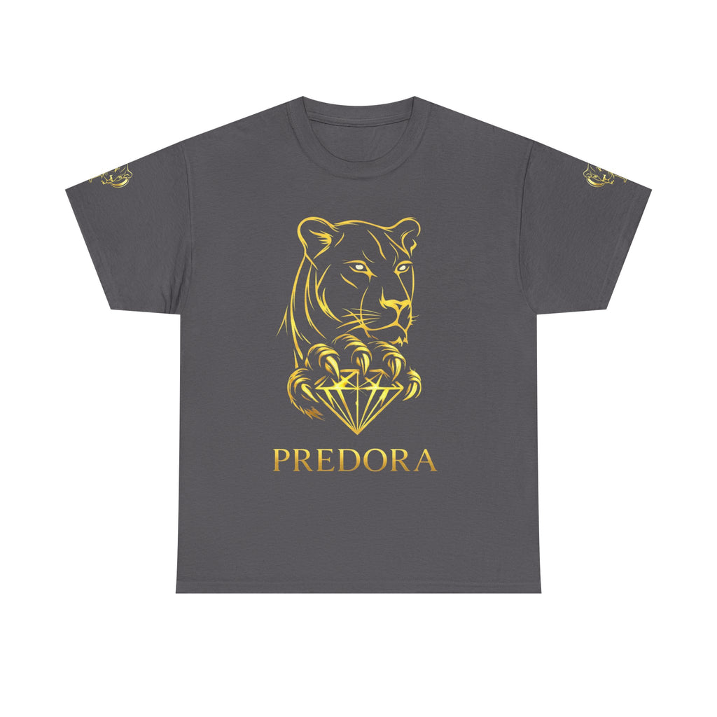 Tiger Diamond Tee — Predora Gold Lion Graphic T-Shirt