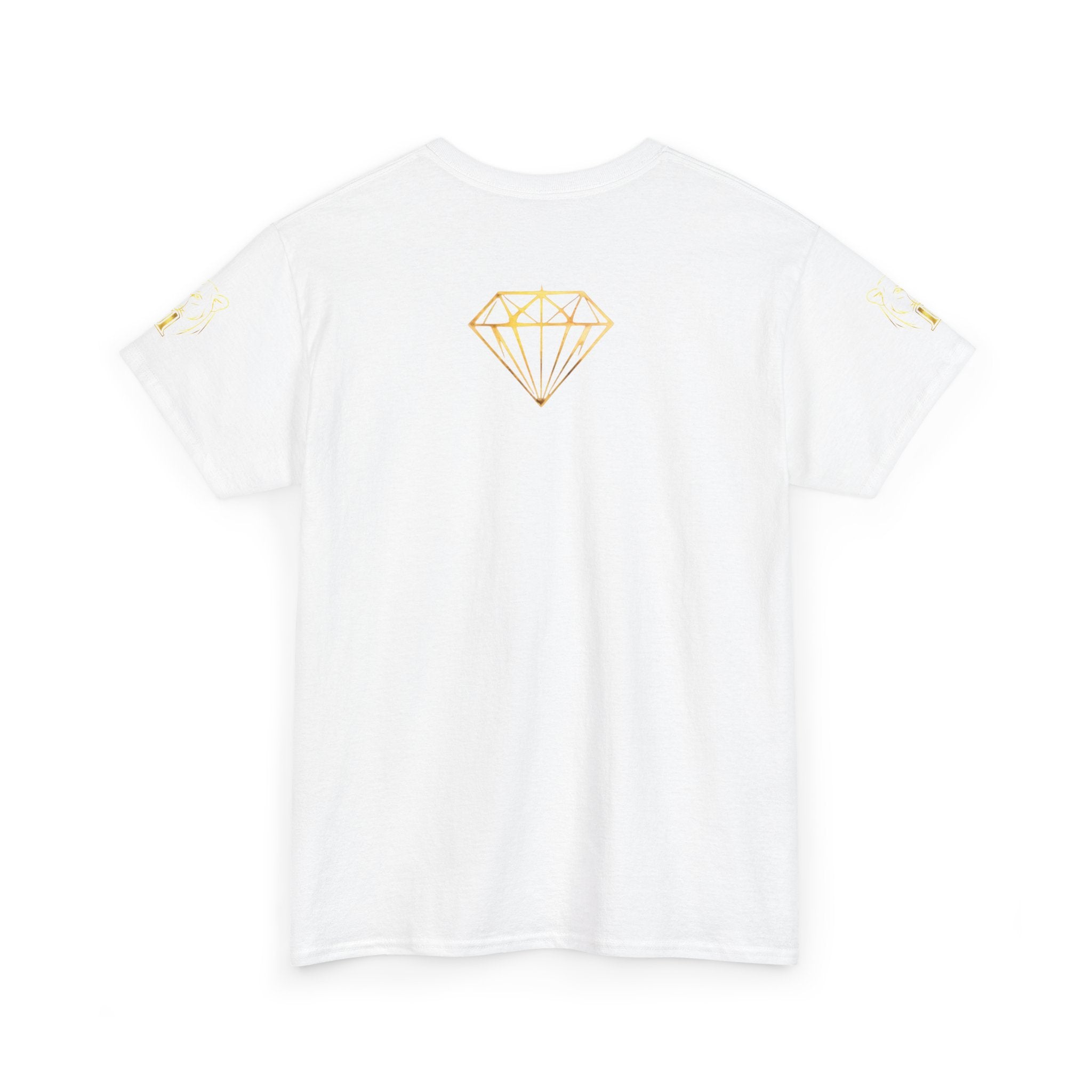 Tiger Diamond Tee — Predora Gold Lion Graphic T-Shirt